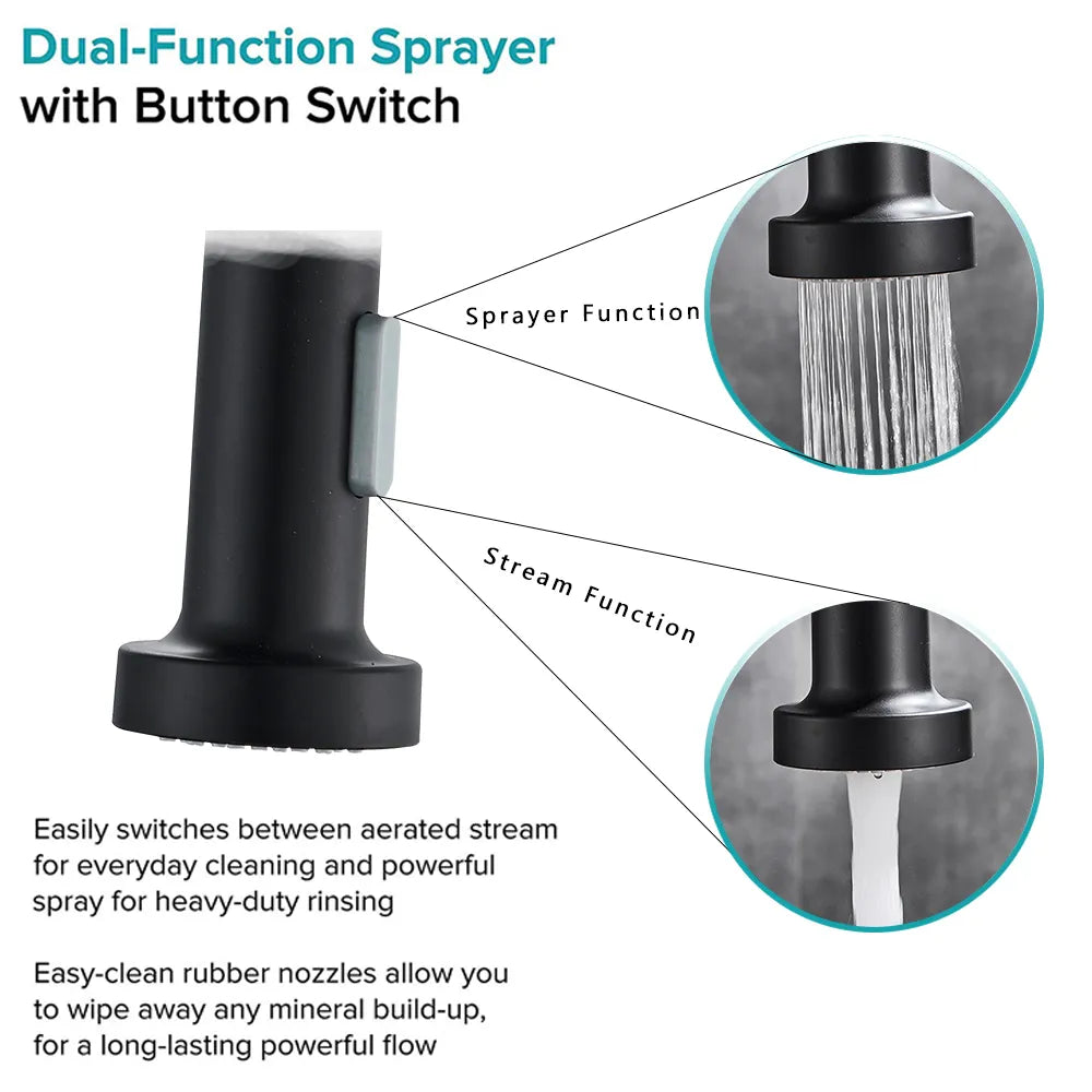 360 Degree Rotation Stream Sprayer Sink Taps