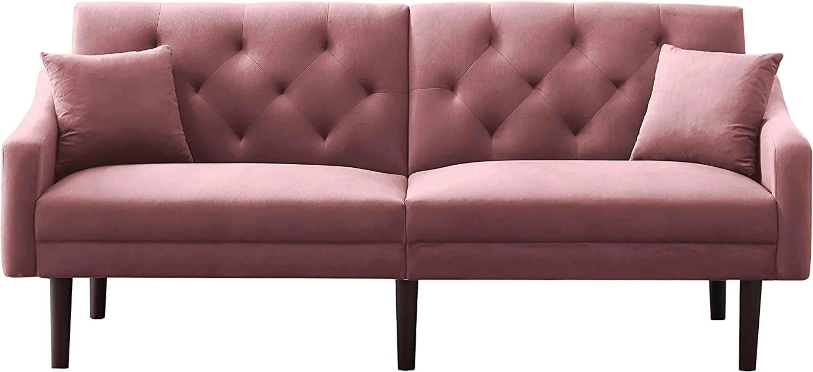 Sleeper Futon Sofa with 2 Pillows