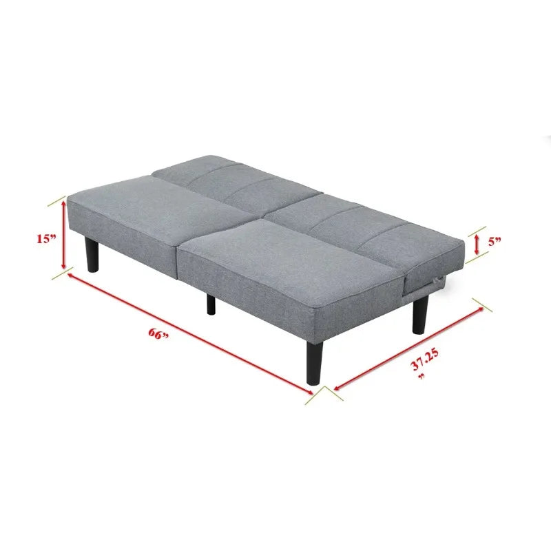 Living Room Sofas, Sofa Beds, Gray Linen Upholstery
