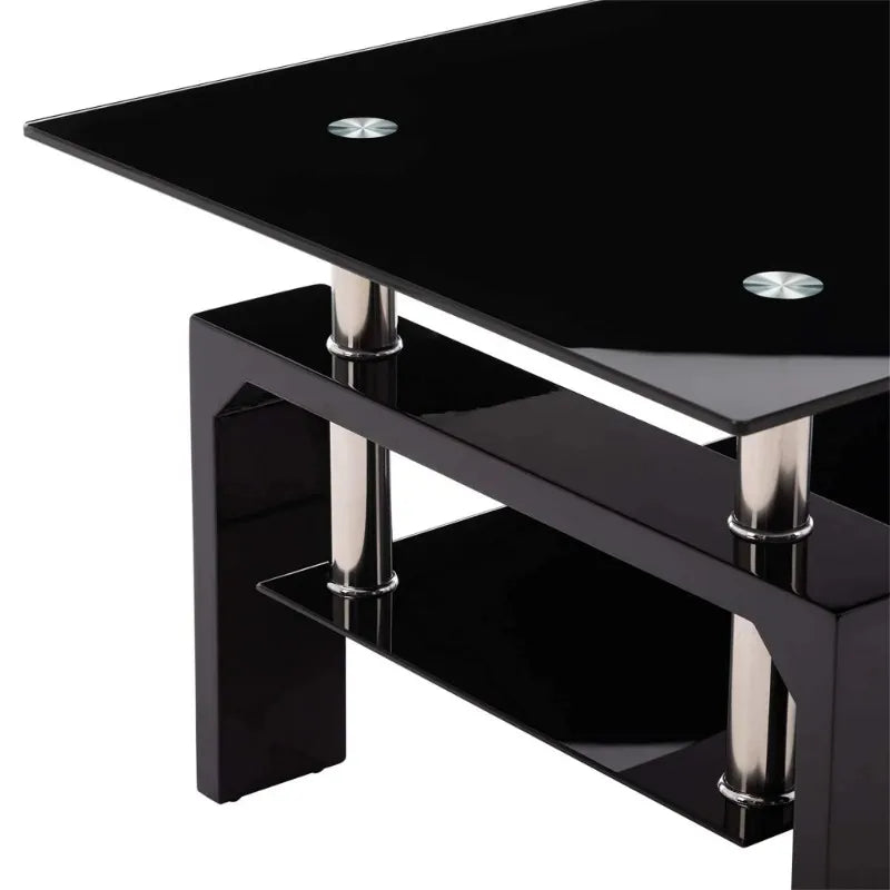 Rectangle Tempered Glass Coffee Table