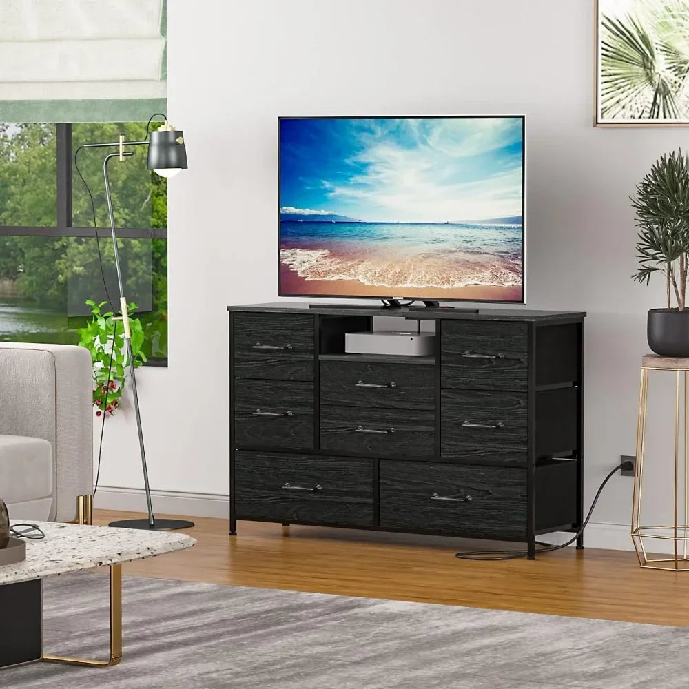 Dresser TV Stand with Power Outlet