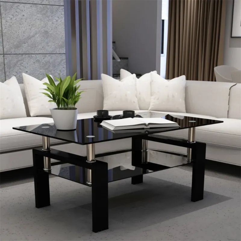 Rectangle Tempered Glass Coffee Table
