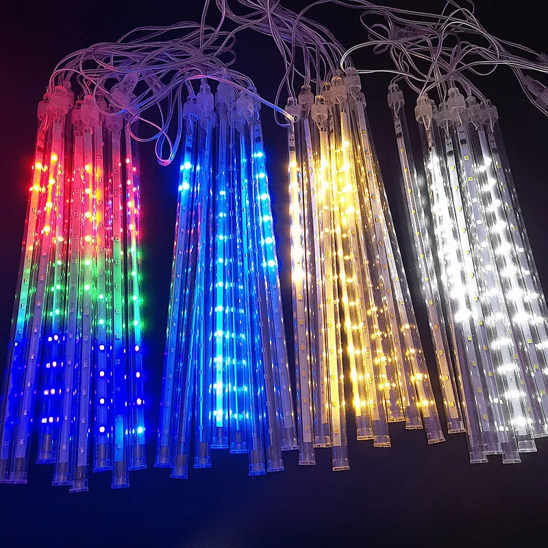 LED Meteor Shower Rain Lights for Christmas Holiday