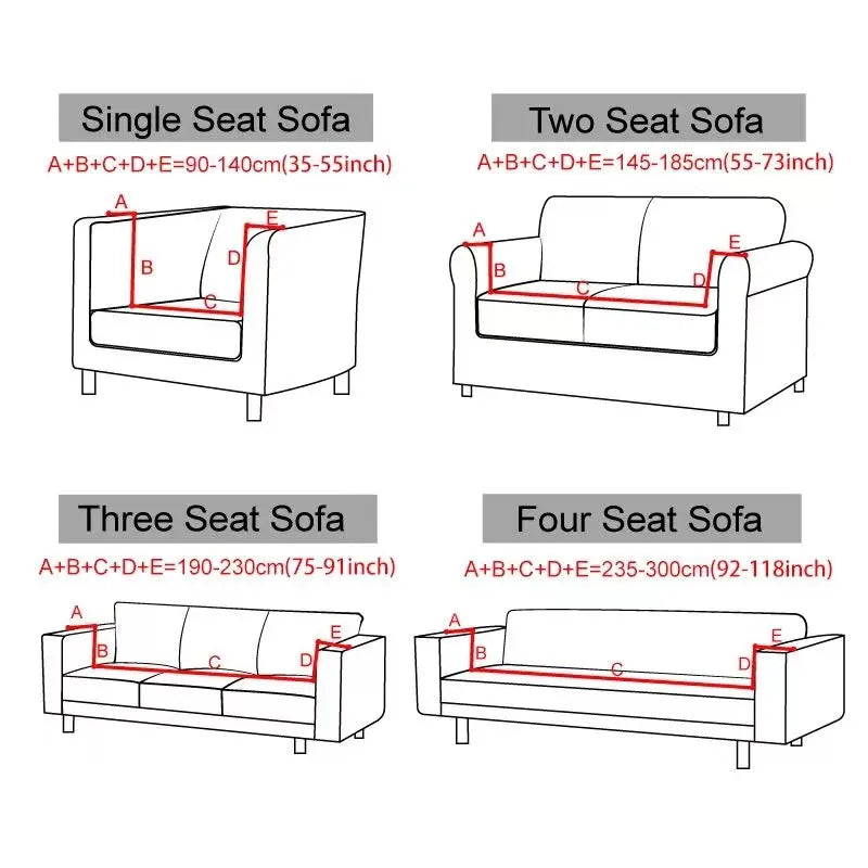 Solid Couch Cover L Shaped Sofa Cover