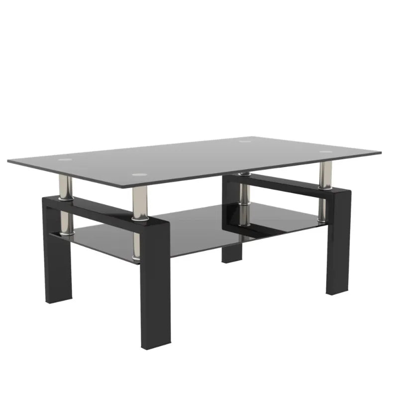 Rectangle Tempered Glass Coffee Table
