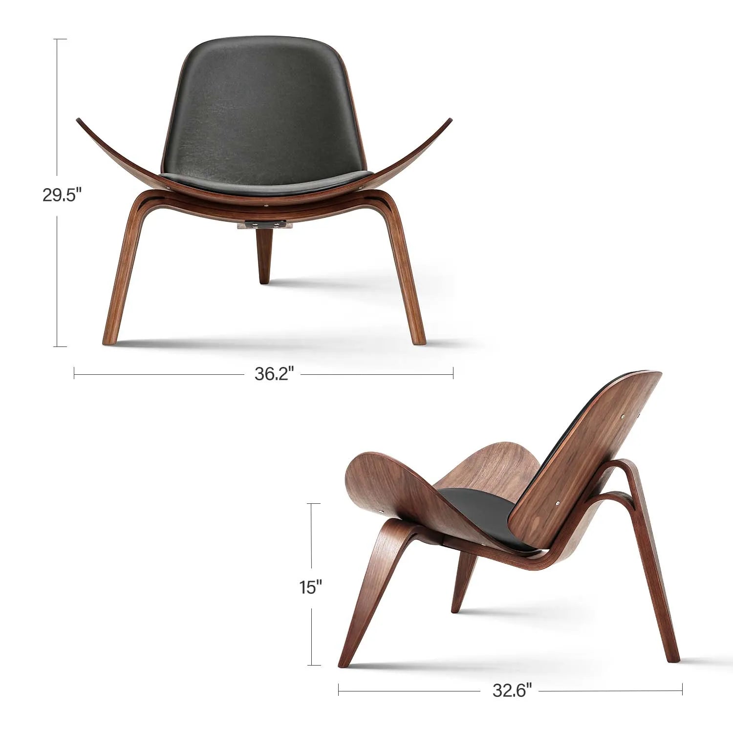 Mid Century Lounge Replica Shell Chair