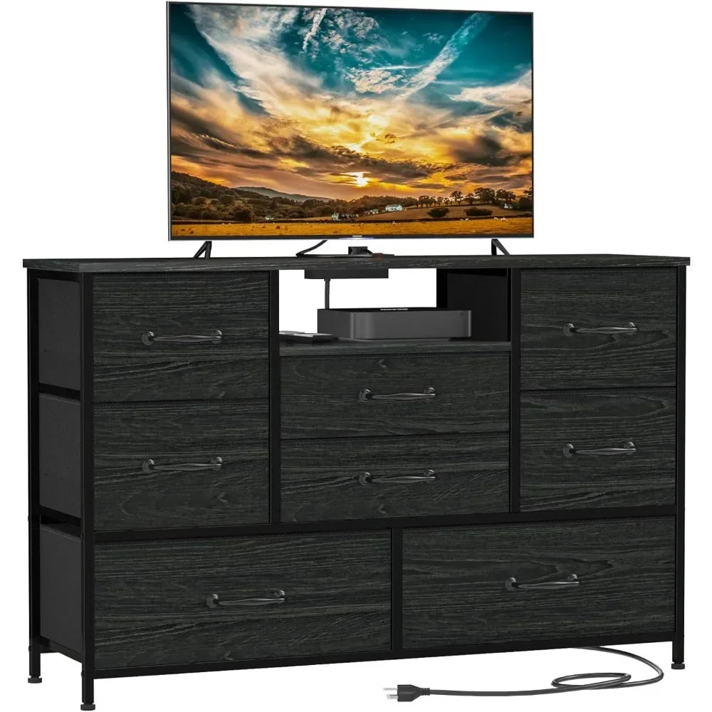 Dresser TV Stand with Power Outlet