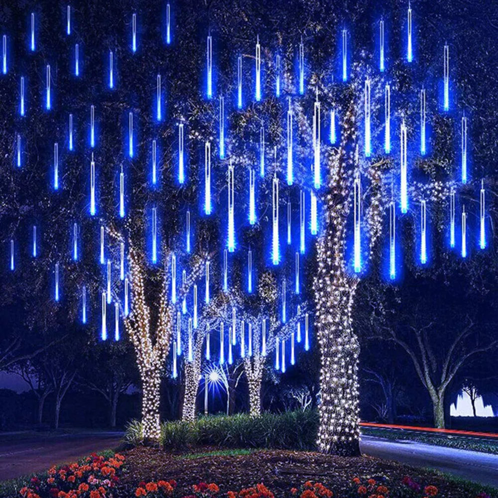 LED Meteor Shower Rain Lights for Christmas Holiday