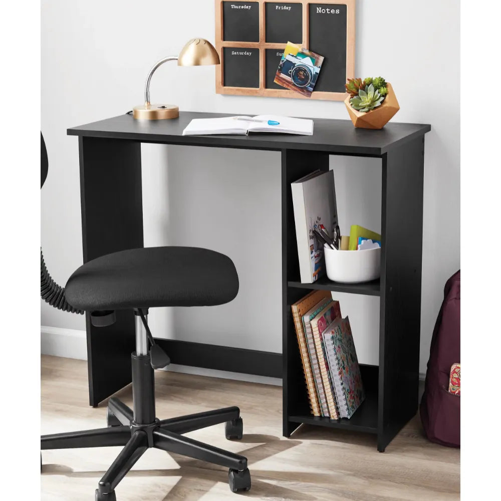 Small Space Writing Desk with 2 Shelves