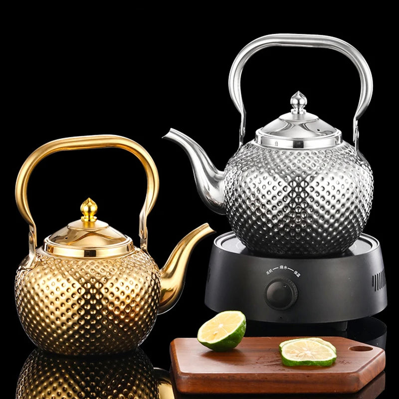 1.2/1.5/2L Teapot 304 Stainless Steel induction Tea Kettle