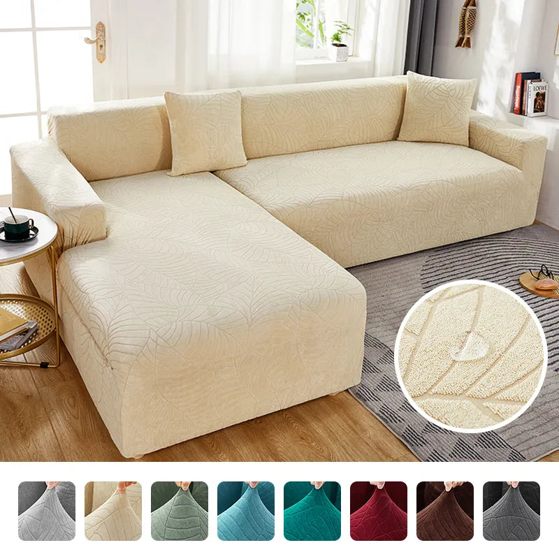 Solid Couch Cover L Shaped Sofa Cover