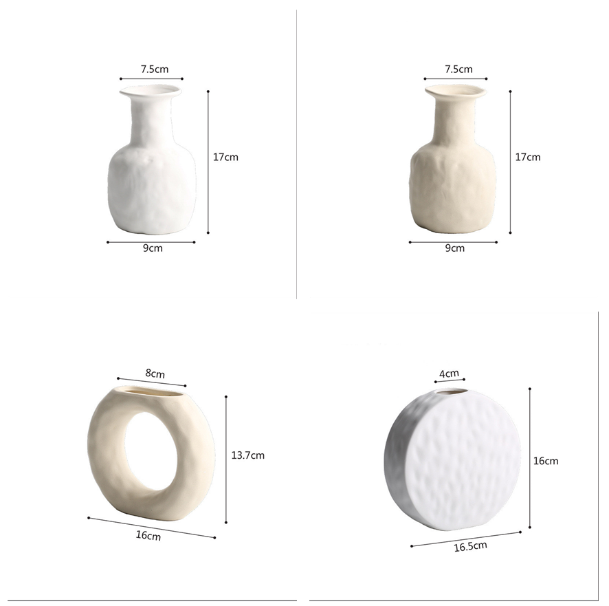Scandinavian Style Simple Primitive Ceramics Vases Ornaments