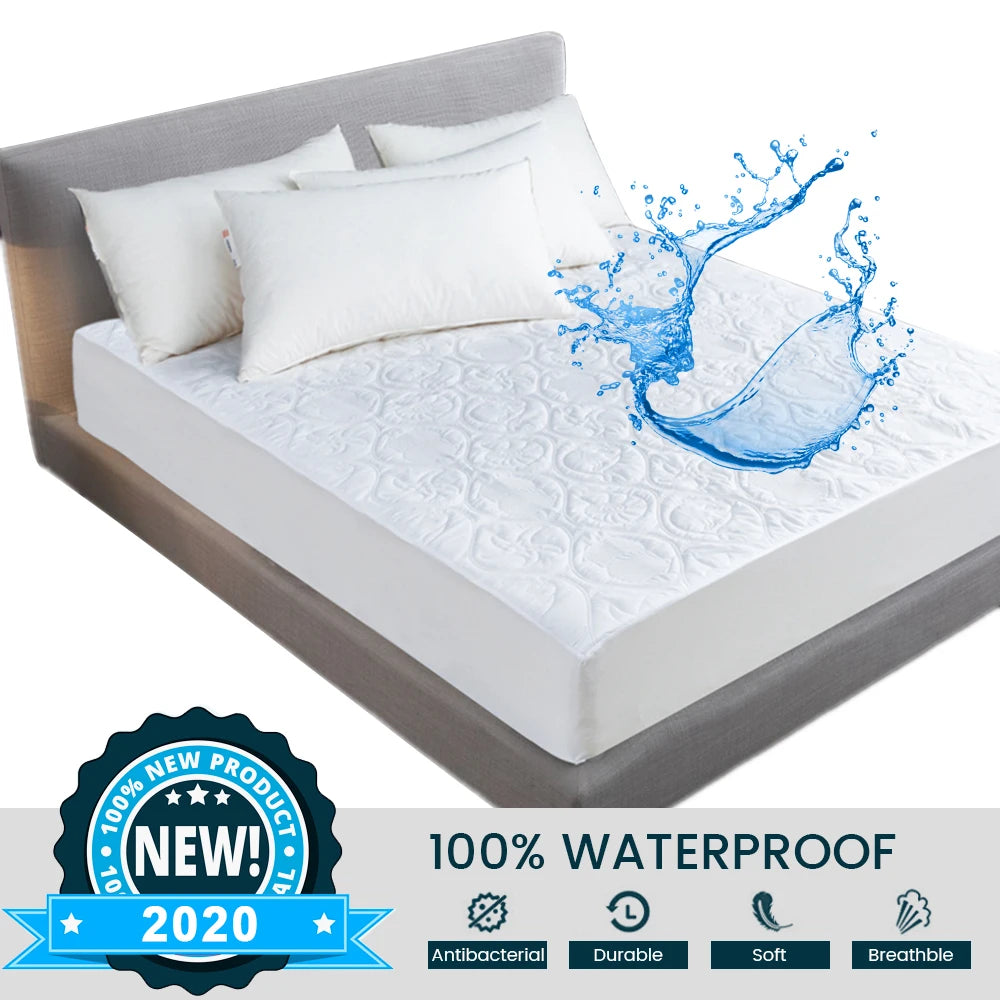 Premium Mattress Protector Waterproof Hypoallergenic Breathable Bed Mattress Cover for Maximum Comfort
